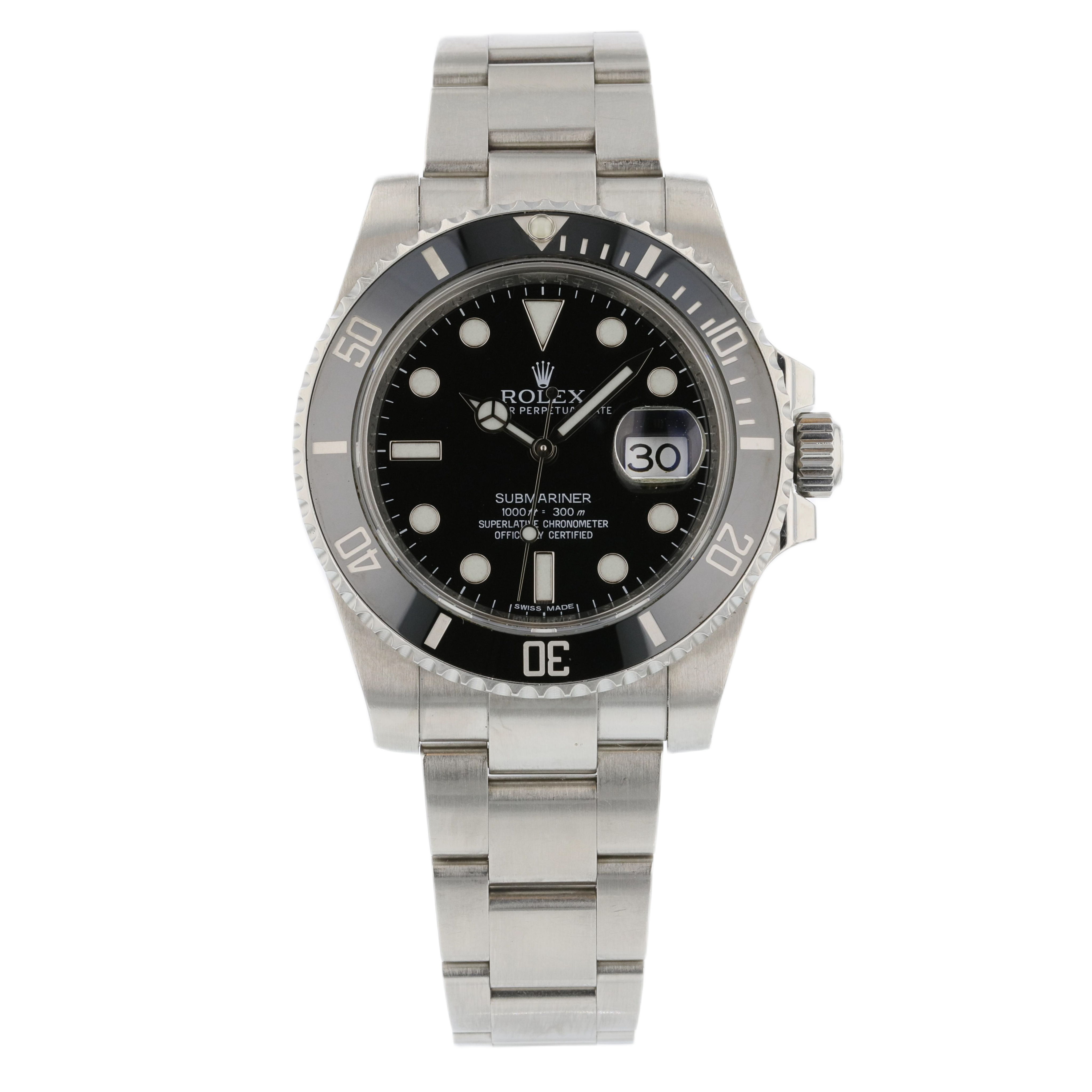 Rolex Submariner 40mm Black Dial Cerachrom Bezel Stainless Steel