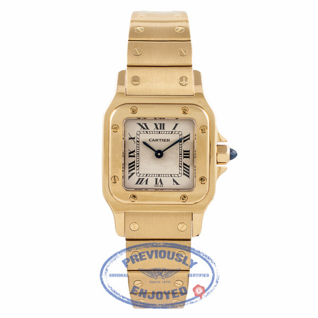 Cartier Santos Small 18k Yellow Gold - Beverly Hills Watch Company