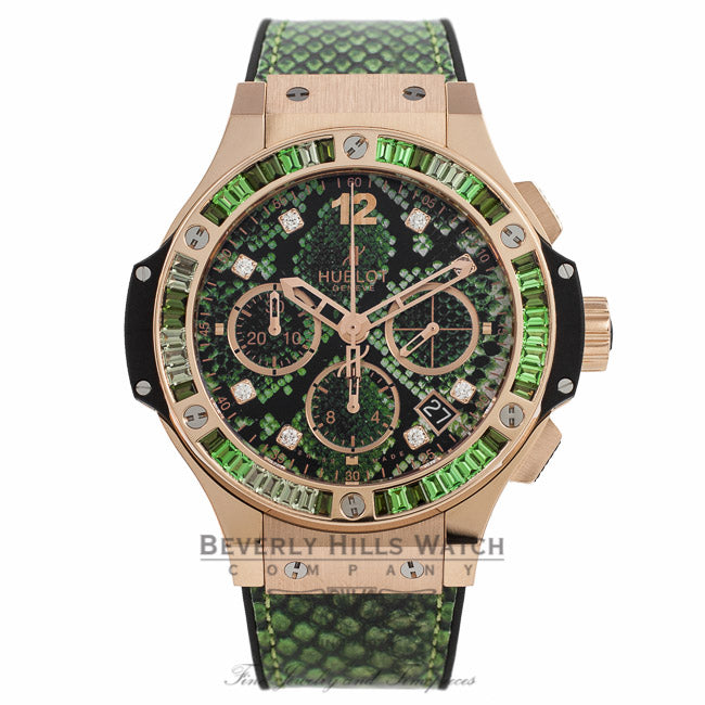 Hublot Boa Big Bang 41MM Rose Gold Green Dial Python 341.PX.7818
