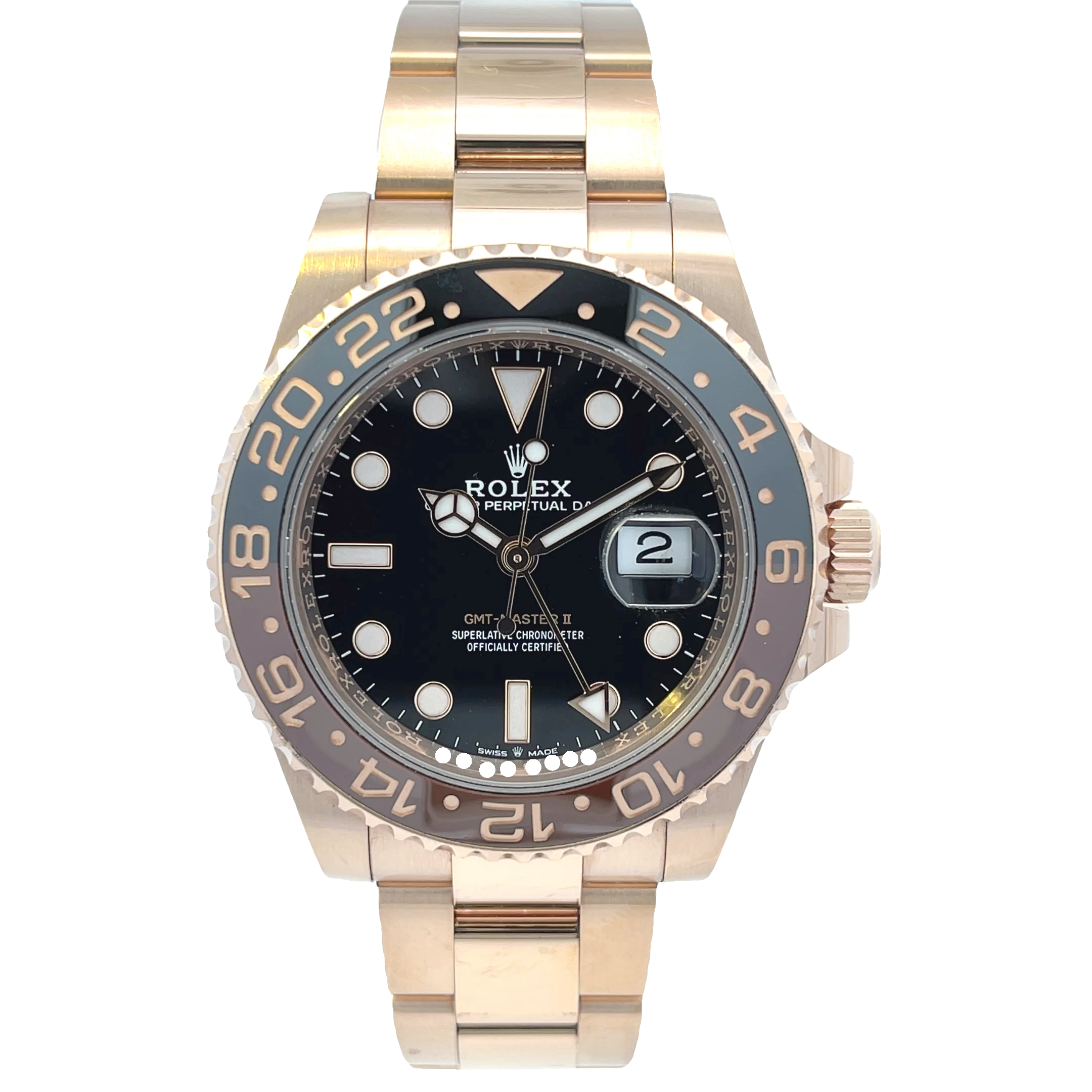 Rolex GMT Master II Everose Chocolate Ceramic 126715chnr - Beverly
