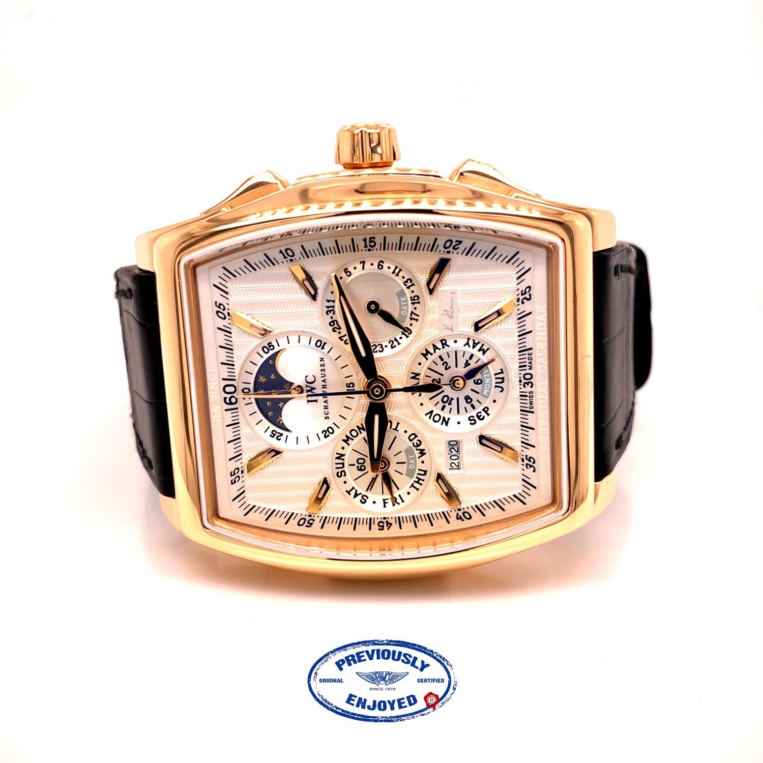 IWC Da Vinci Perpetual Calendar Kurt Klaus Rose Gold IW376203 012F87 - Beverly Hills Watch Company