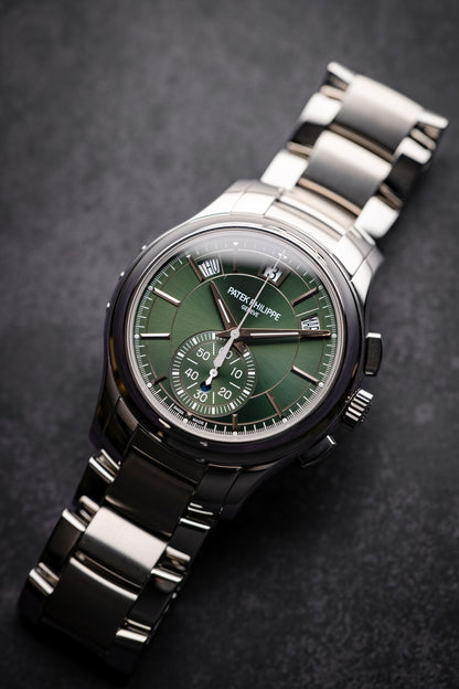 Patek Philippe Complications Annual Calendar Flyback Chronograph Green 5905/1a-001