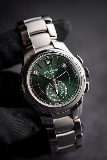 Patek Philippe Complications Annual Calendar Flyback Chronograph Green 5905/1a-001