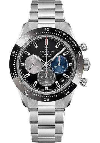 Zenith Chronomaster Sport Chronograph Black Dial 03.3100.3600/21.M3100 - Beverly Hills Watch Company