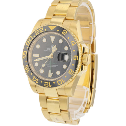 Rolex GMT Master II Yellow Gold Ceramic 116718LN