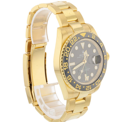 Rolex GMT Master II Yellow Gold Ceramic 116718LN