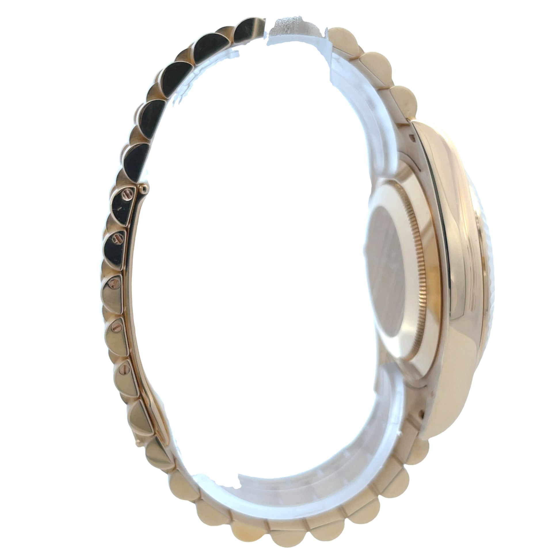 Rolex Day-Date II President Yellow Gold Fluted Bezel 218238 - Beverly Hills Watch Company