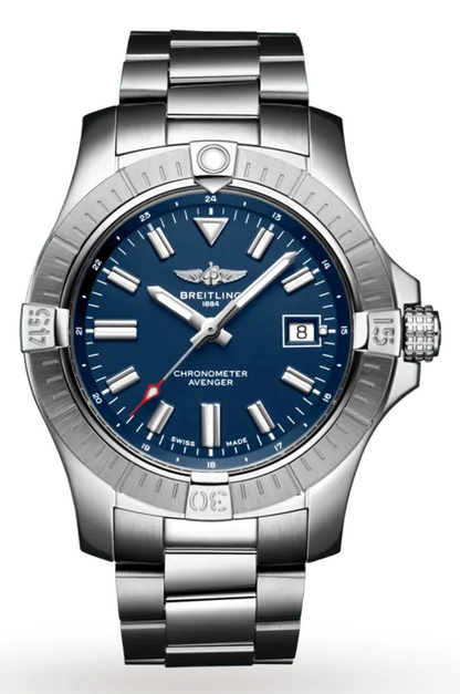 Breitling Avenger 43mm Stainless Steel Blue Dial A17318101C1A1 - Beverly Hills Watch Company