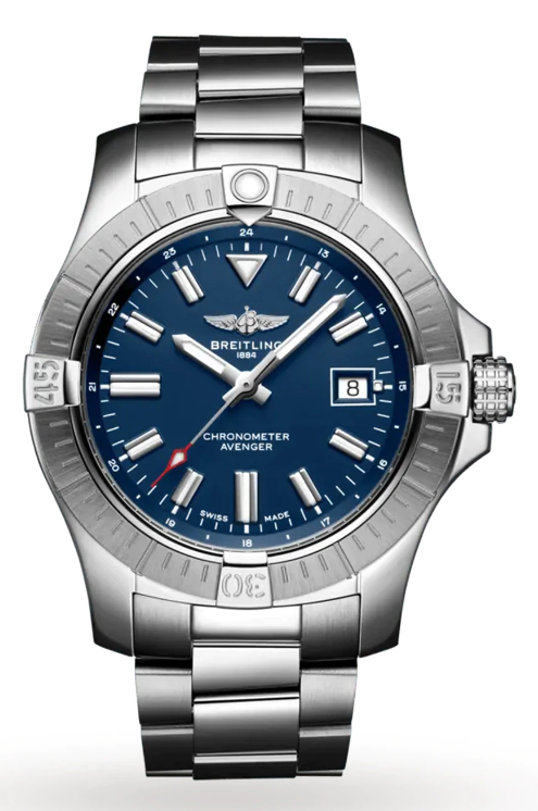 Breitling Avenger 43mm Stainless Steel Blue Dial A17318101C1A1 - Beverly Hills Watch Company