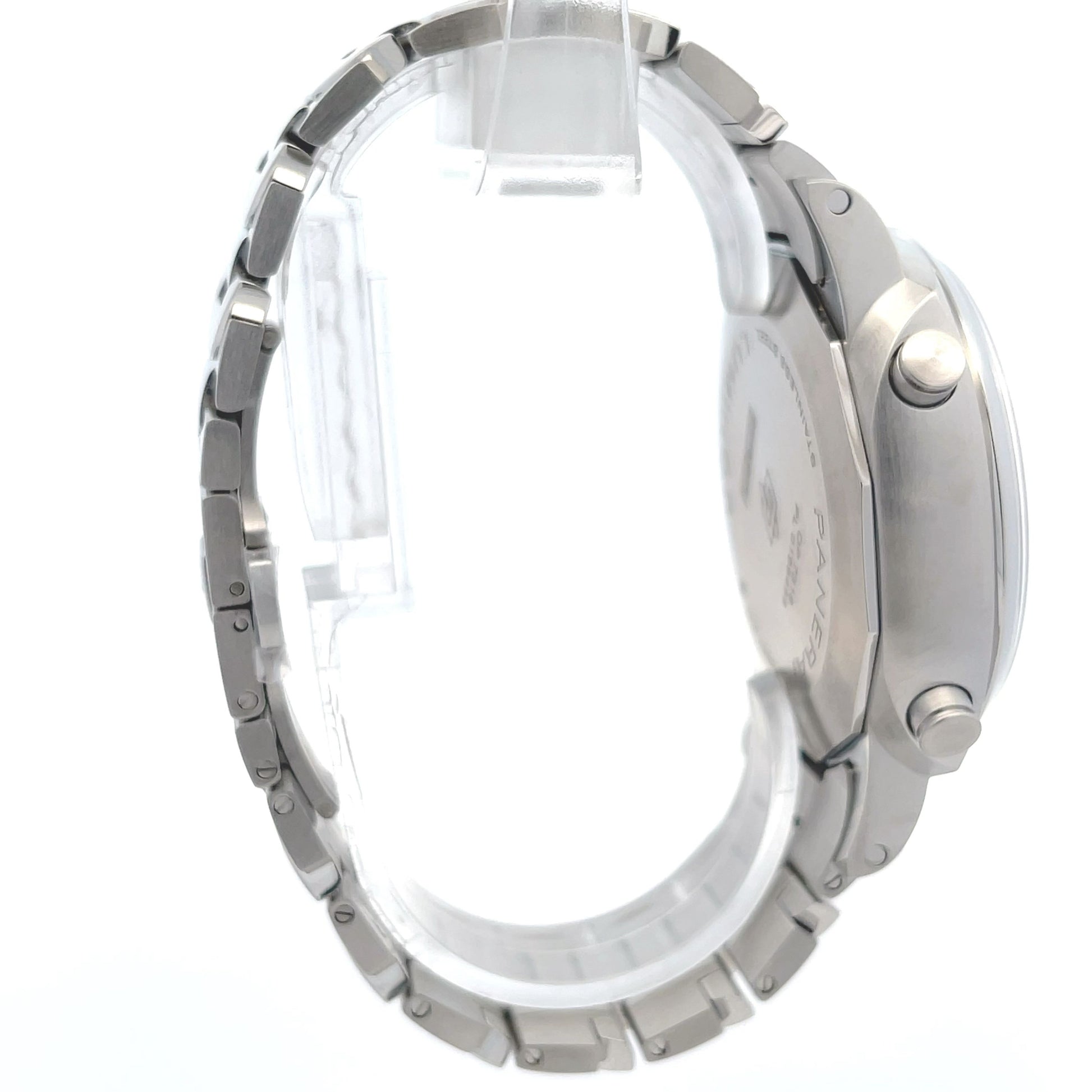 Panerai Luminor Chronograph 44mm Stainless Steel White Dial PAM01548 - Beverly Hills Watch Company