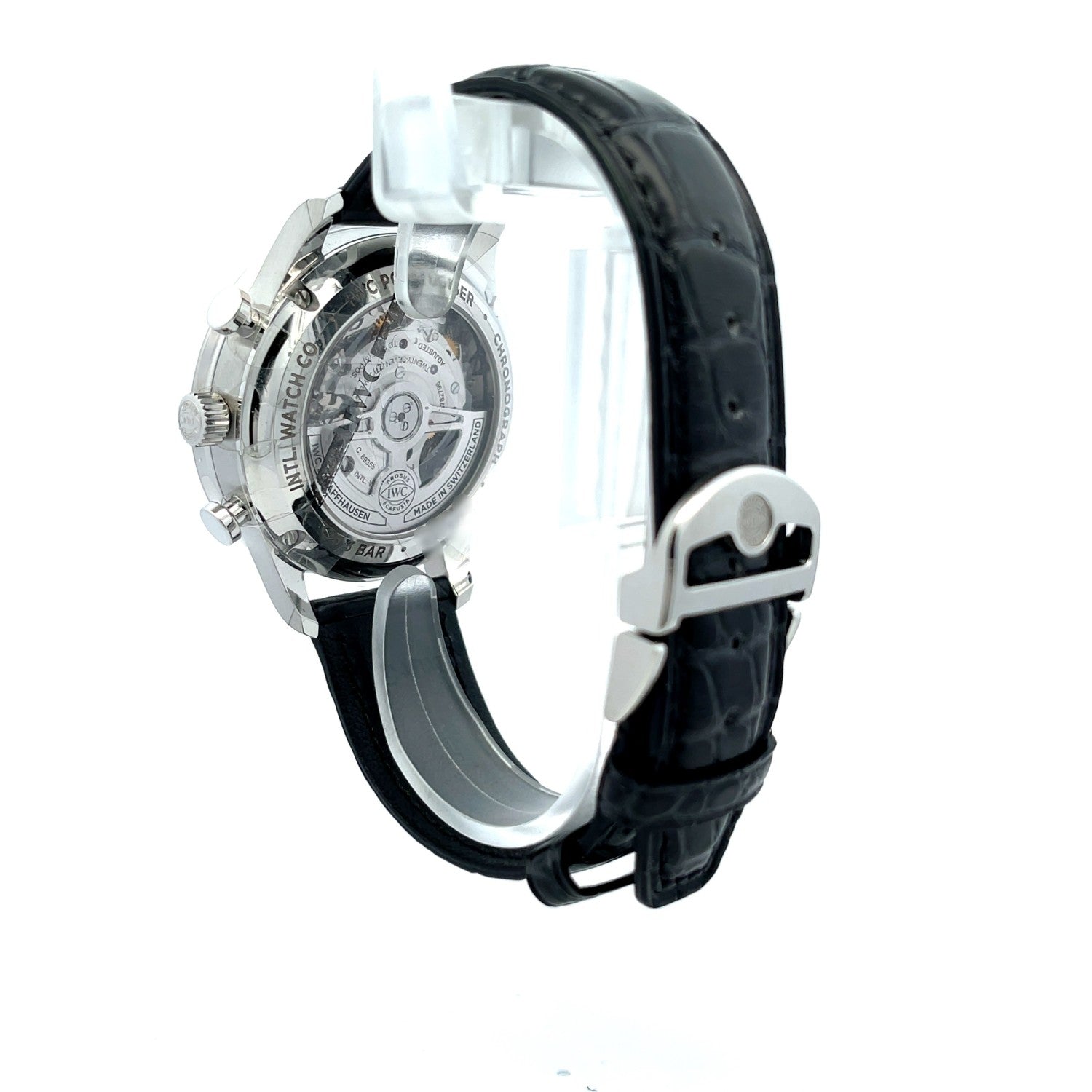 IWC Portugieser Stainless Steel Chronograph Green IW371615 - Beverly Hills Watch Company