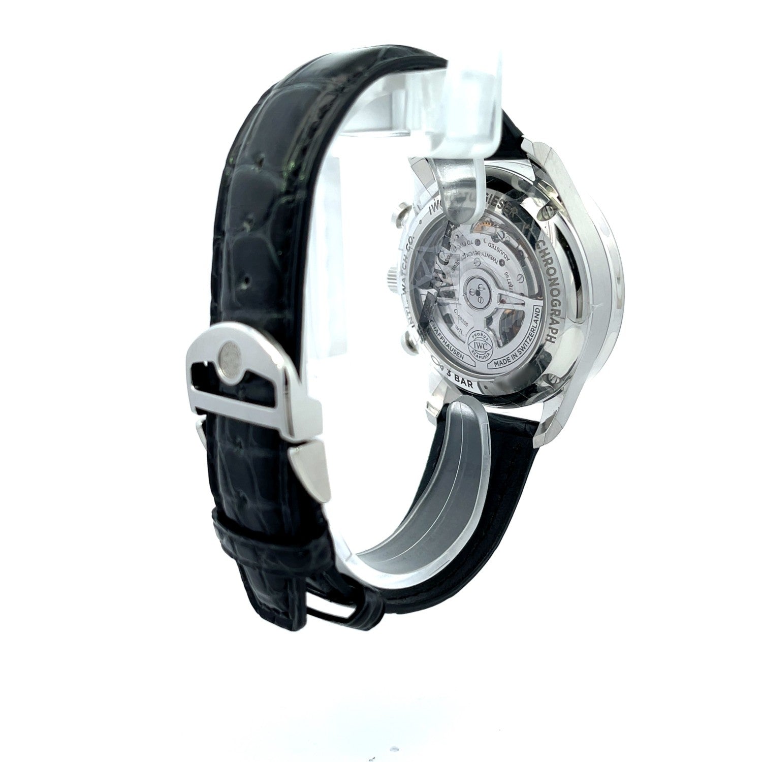 IWC Portugieser Stainless Steel Chronograph Green IW371615 - Beverly Hills Watch Company