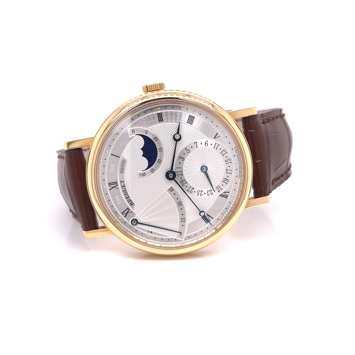 Breguet Classique Power Reserve Moon 39mm Yellow Gold 7137BA/11/9V6 - Beverly Hills Watch Company