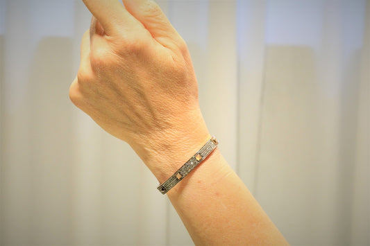 Naira & C Pyramid Bangle Diamond Bracelet 0LVER7 - Beverly Hills Watch Company