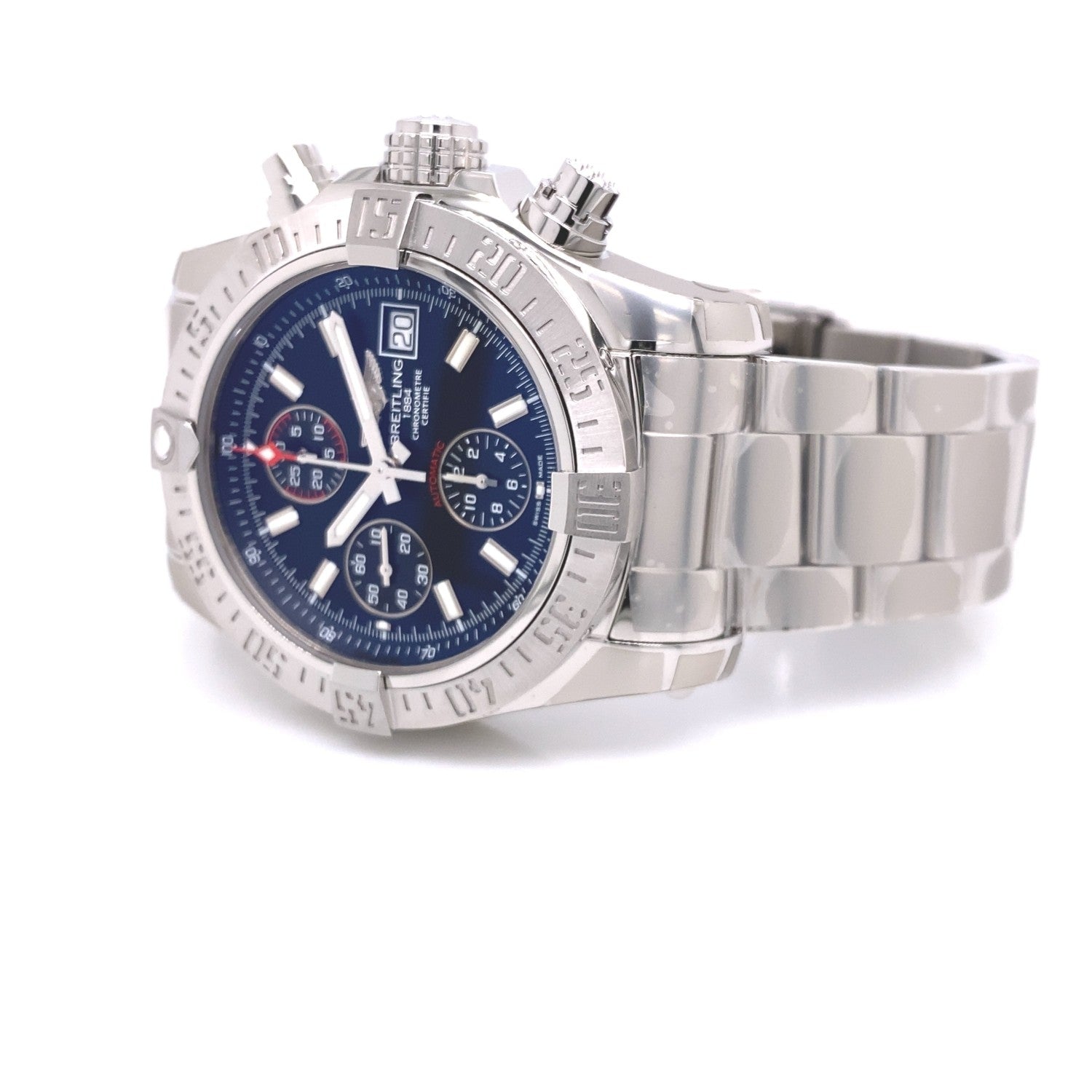 Breitling Super Avenger Chronograph 43mm Black Dial A13381111B1A1 0XUHKW - Beverly Hills Watch Company