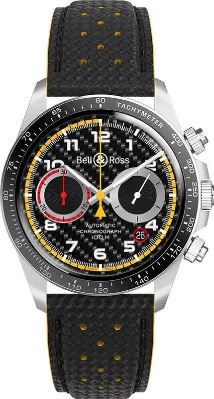 Bell & Ross BR V2-94 Black Carbon Fiber Dial Chronograph BRV294-RS18/SCA - Beverly Hills Watch Company