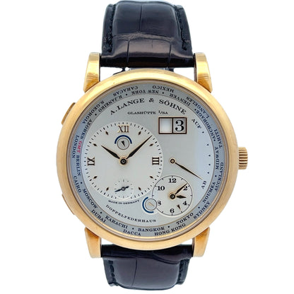 A. Lange & Sohne Lange 1 Time Zone 41.9mm Yellow Gold 116.021 - Beverly Hills Watch Company