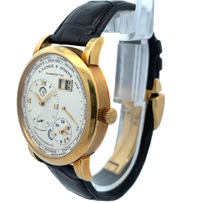 A. Lange & Sohne Lange 1 Time Zone 41.9mm Yellow Gold 116.021 - Beverly Hills Watch Company