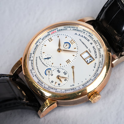 A. Lange & Sohne Lange 1 Time Zone 41.9mm Yellow Gold 116.021 - Beverly Hills Watch CompanyA. Lange & Sohne Lange 1 Time Zone 41.9mm Yellow Gold 116.021 - Beverly Hills Watch Company