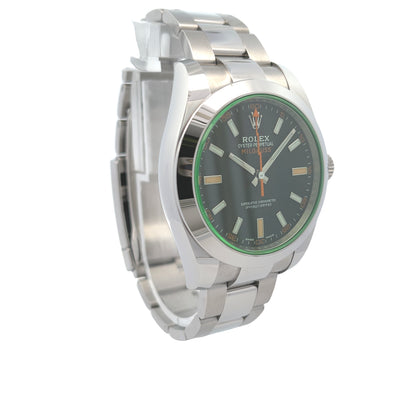 Rolex Milgauss Stainless Steel Black Dial 116400 - Beverly Hills Watch Company