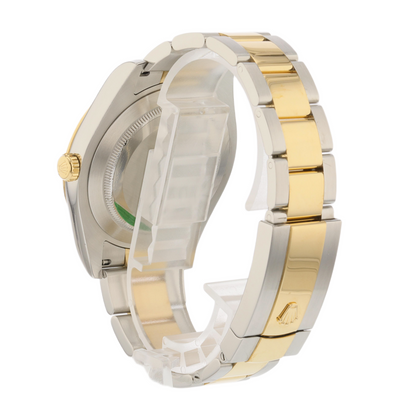 Rolex Datejust II 41mm Stainless Steel and Yellow Gold Black Dial Gold Roman 116333