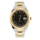 Rolex Datejust II 41mm Stainless Steel and Yellow Gold Black Dial Gold Roman 116333