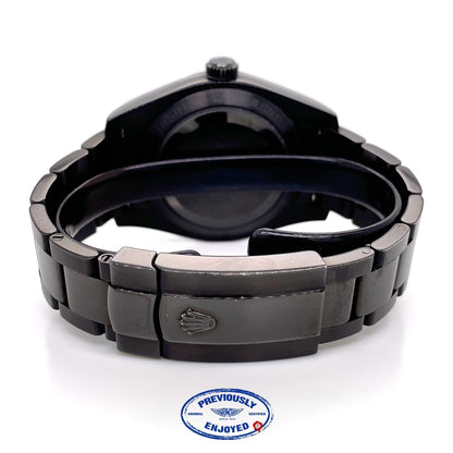 Rolex Milgauss 40mm Green Sapphire Crystal DLC Coated Black Dial 116400 XCQHX3 - Beverly Hills Watch Company