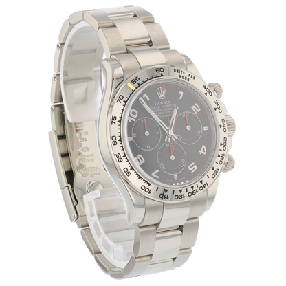 Rolex Daytona White Gold Oyster Bracelet Black Dial 116509
