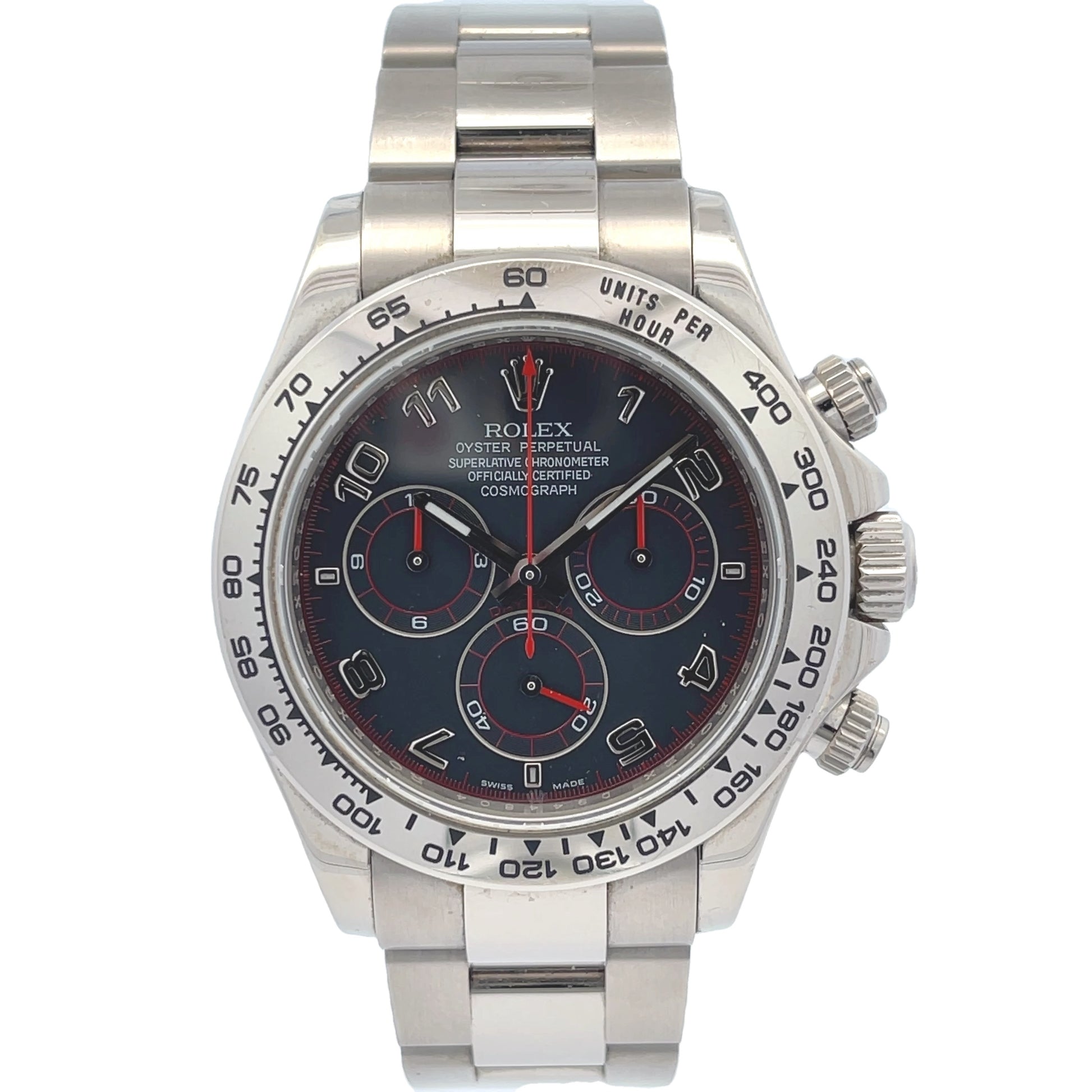 Rolex Daytona White Gold Black Arabic Dial 116509 - Beverly Hills Watch Company
