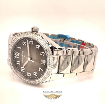 Patek Philippe Ladies Twenty~4 Stainless Steel Gray Sunburst 7300/1200a-001 TW61QK