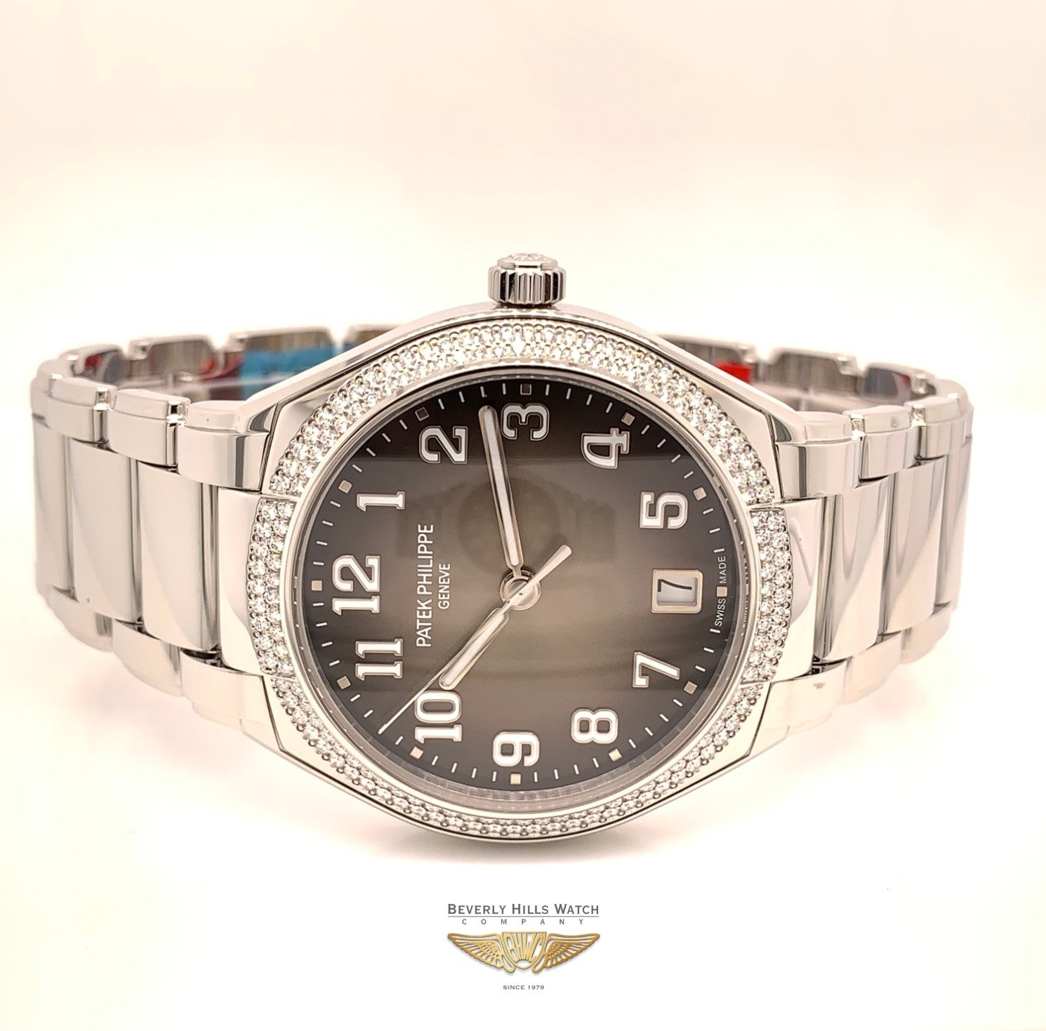 Patek Philippe Ladies Twenty~4 Stainless Steel Gray Sunburst 7300/1200a-001 TW61QK