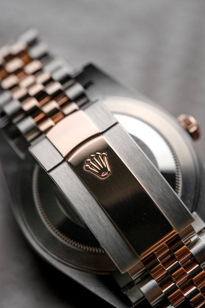 Rolex Datejust 41mm Everose and Stainless Steel Sundust Diamond 126331