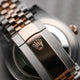Rolex Datejust 41mm Everose and Stainless Steel Sundust Diamond 126331