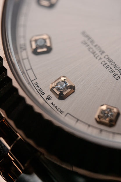 Rolex Datejust 41mm Everose and Stainless Steel Sundust Diamond 126331