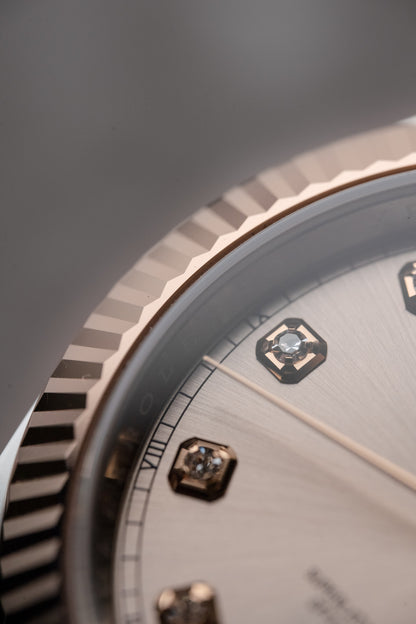 Rolex Datejust 41mm Everose and Stainless Steel Sundust Diamond 126331