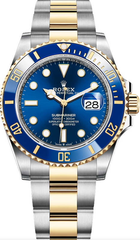 Rolex Submariner 41mm Yellow Gold and Stainless Blue Dial 126613LB