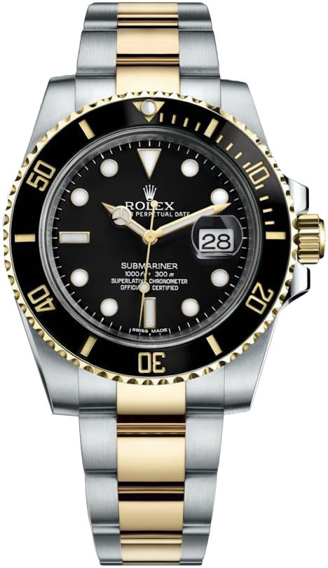 Rolex Submariner 41mm Yellow Gold and Stainless Black Ceramic Bezel 126613LN - Beverly Hills Watch Company