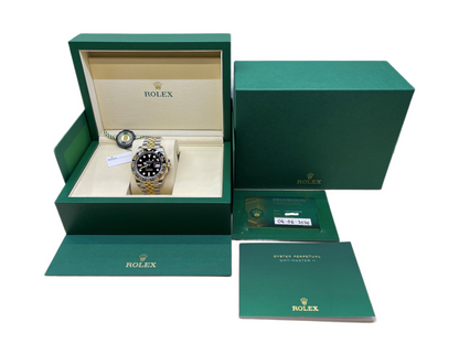Rolex GMT Master II Yellow Gold and Stainless Steel Jubilee 126713GRNR