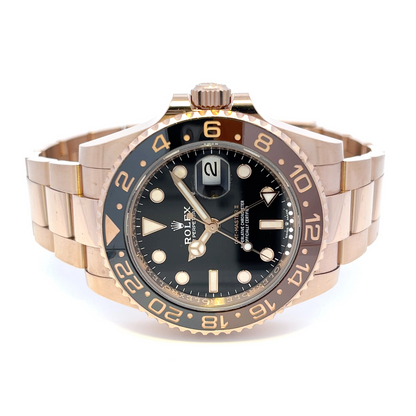 Rolex GMT Master II Everose Chocolate Ceramic 126715chnr - Beverly Hills Watch Company