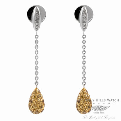 Colored Stone Earrings 18k White Gold BOW5204DY 1323