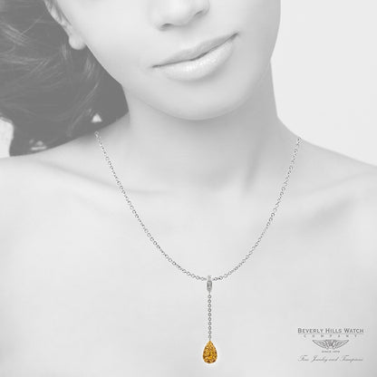 pendant in 18k white gold and sapphires by Naira&C 1346