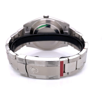 Rolex Datejust 41mm Smooth Bezel Silver Stick Dial 126300 - Beverly Hills Watch Company