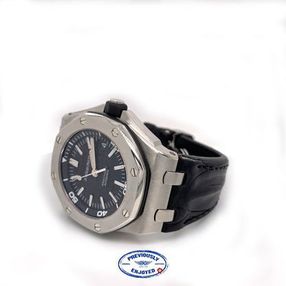 Audemars Piguet Royal Oak Offshore 42mm Diver Black Dial Stainless Steel 15703ST.OO.A002CA.01 A7JC6C - Beverly Hills Watch Company