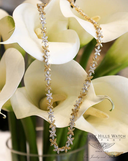 Naira & C Fancy Yellow Marquise Diamond Necklace 16001 - Beverly Hills Watch and Jewelry Company