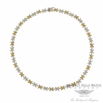 Naira & C Fancy Yellow Marquise Diamond Necklace 16001 - Beverly Hills Watch and Jewelry Company