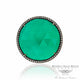 18K Rose Gold Green Agate Silver Diamond Ring with White Quartz Naira & C ZCJ51D - Beverly Hills Watch