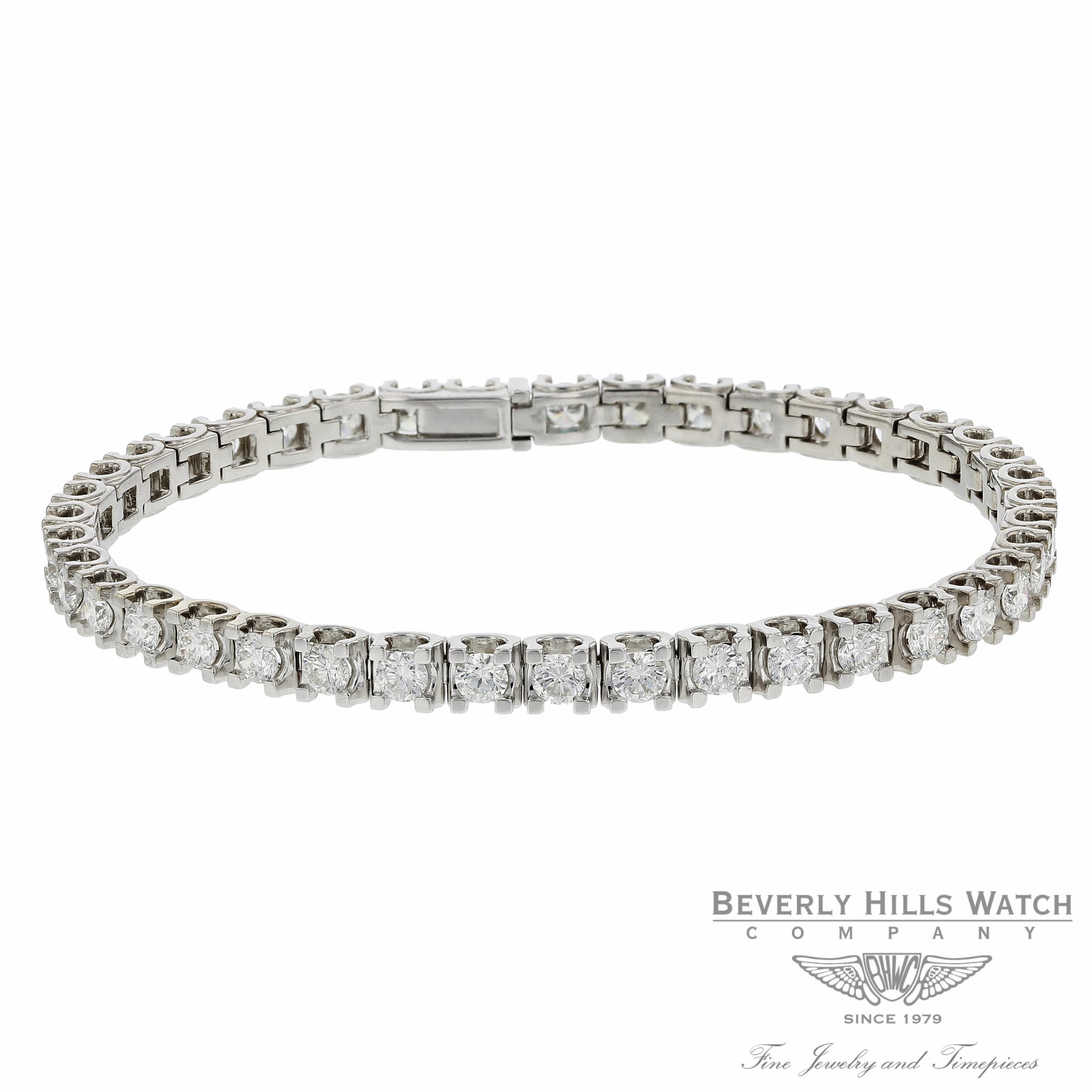 Nairs & C Classic Diamond Tennis Bracelet 18K White 7ZKP50 7ZKP50 - Beverly Hills Watch