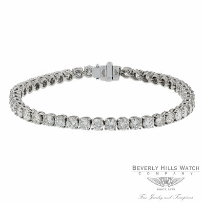 18K White Gold Diamond Tennis 45 Diamonds Bracelet 8563-182-775 HDXRU3 - Beverly Hills Watch