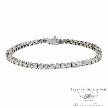 Naira & C Classic 6.86ct Diamond Tennis Bracelet 18K White Gold DQ7C7V - Beverly Hills Watch