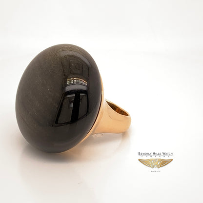 Naira & C Obsidian Rose Gold Ring 19669 - Beverly Hills Jewelry Store